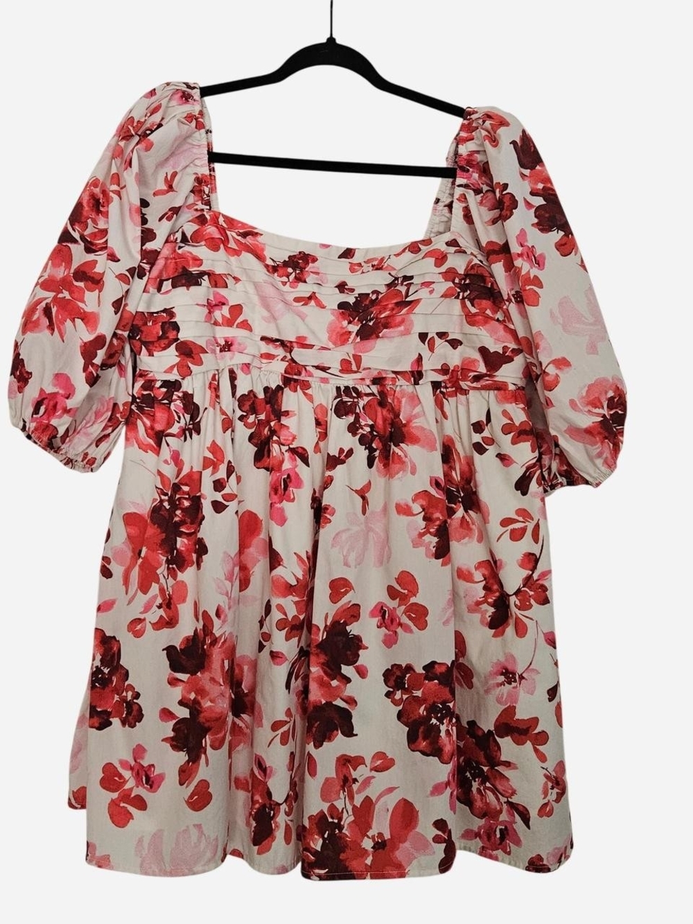 Abercrombie & Fitch Mini Dress with Red & Pink Floral Print XL